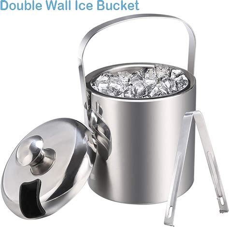 stainless steel ice cubes in black box with tongs|Amazon.com: Ice Cubes Stainless Steel.